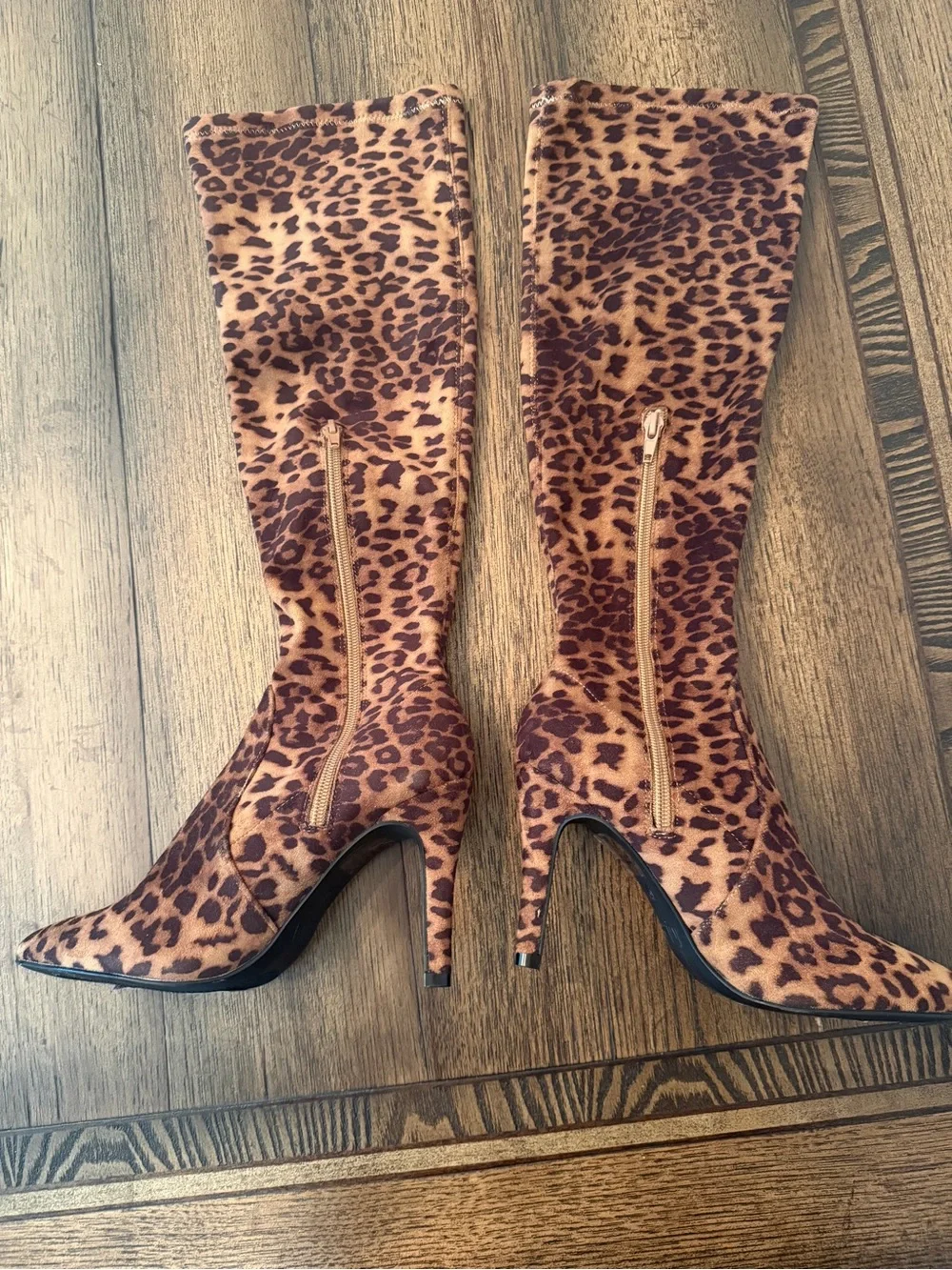 MIA Women's Arisa Stiletto Heel Pointed Toe Knee High Boots Size 6